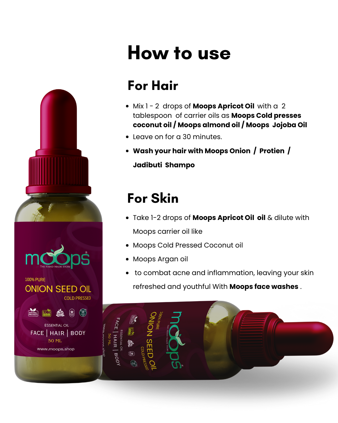 Moops Onion Seed Oil 