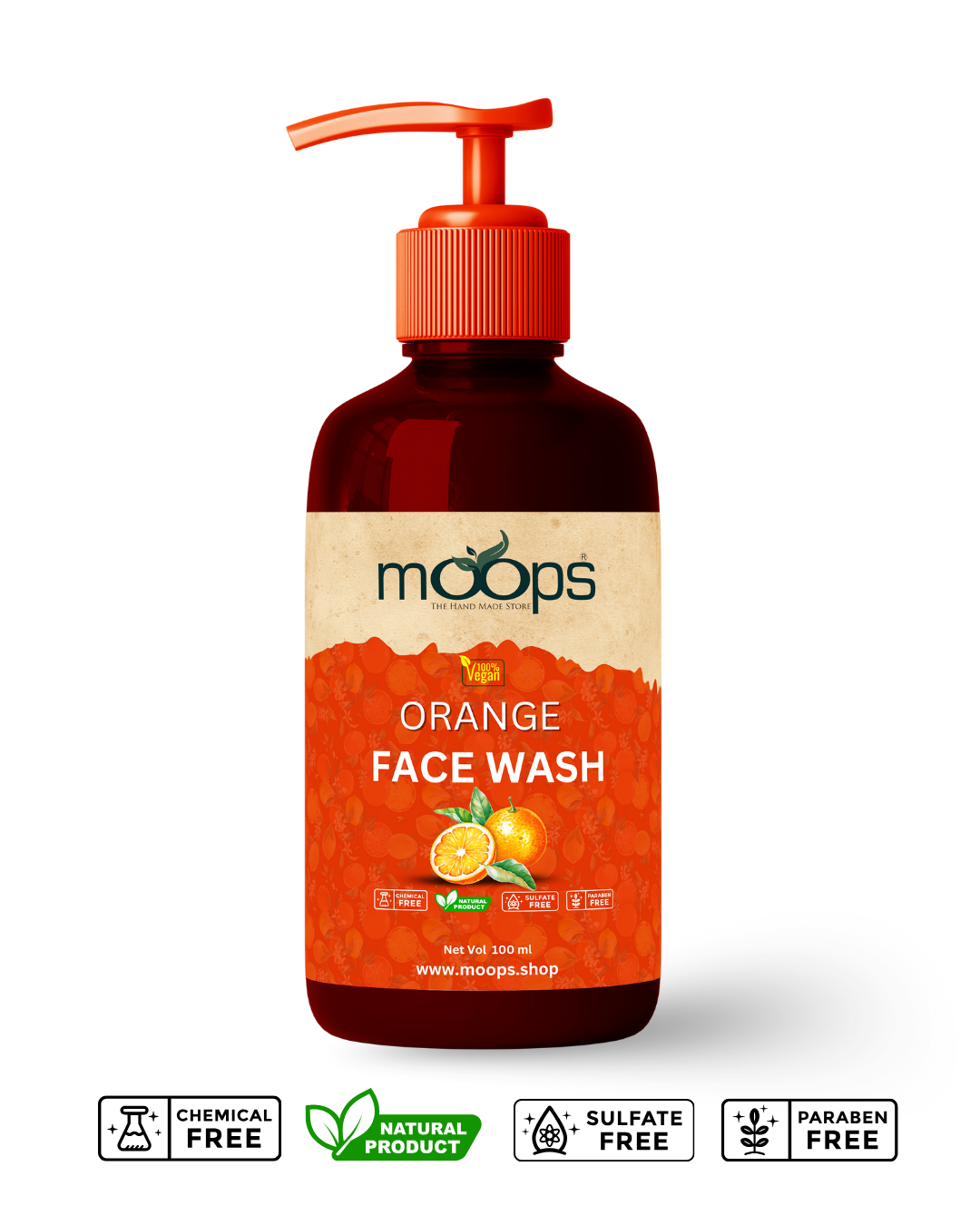 Moops Orange Face Wash