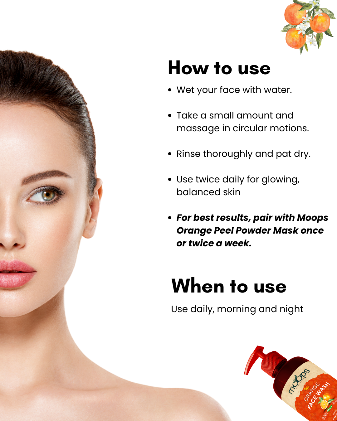 Moops Orange Face Wash