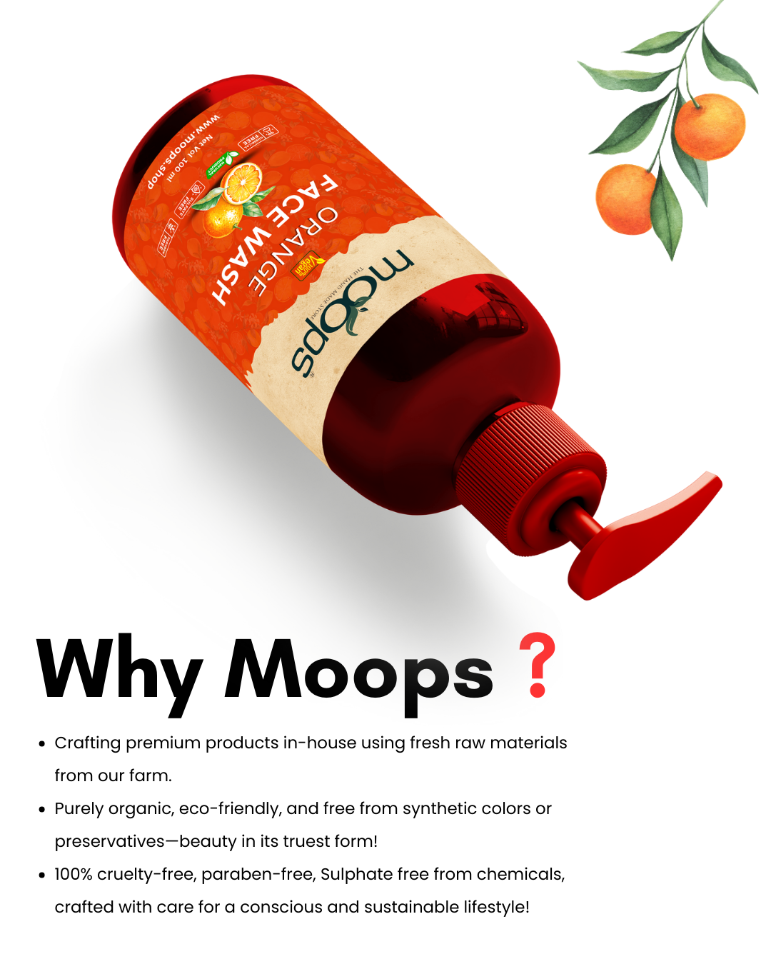 Moops Orange Face Wash