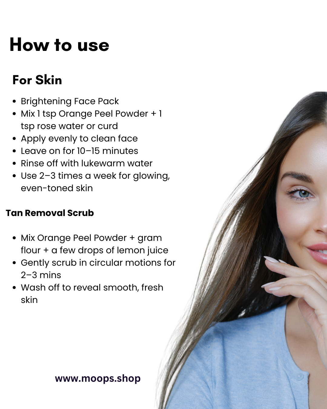 Moops Orange Peel Powder