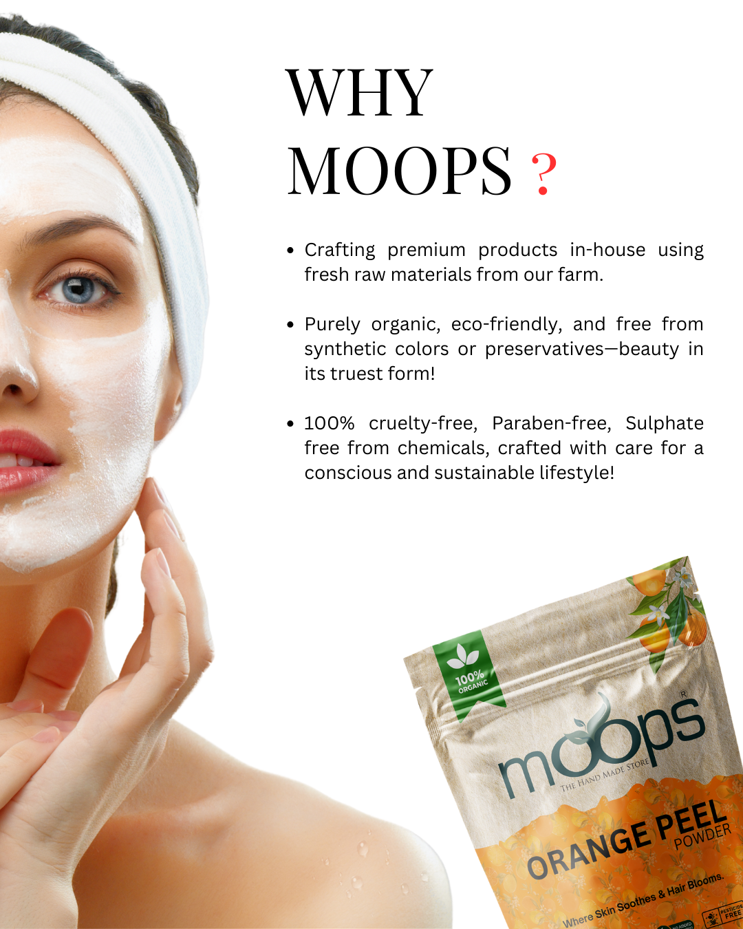 Moops Orange Peel Powder