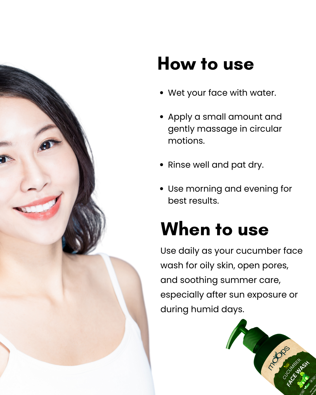 Moops Cucumber Face Wash