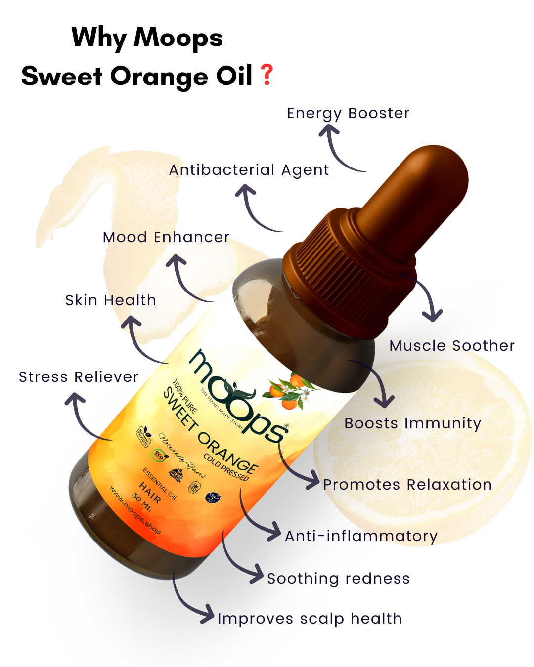 Moops Sweet Orange Essential Oil