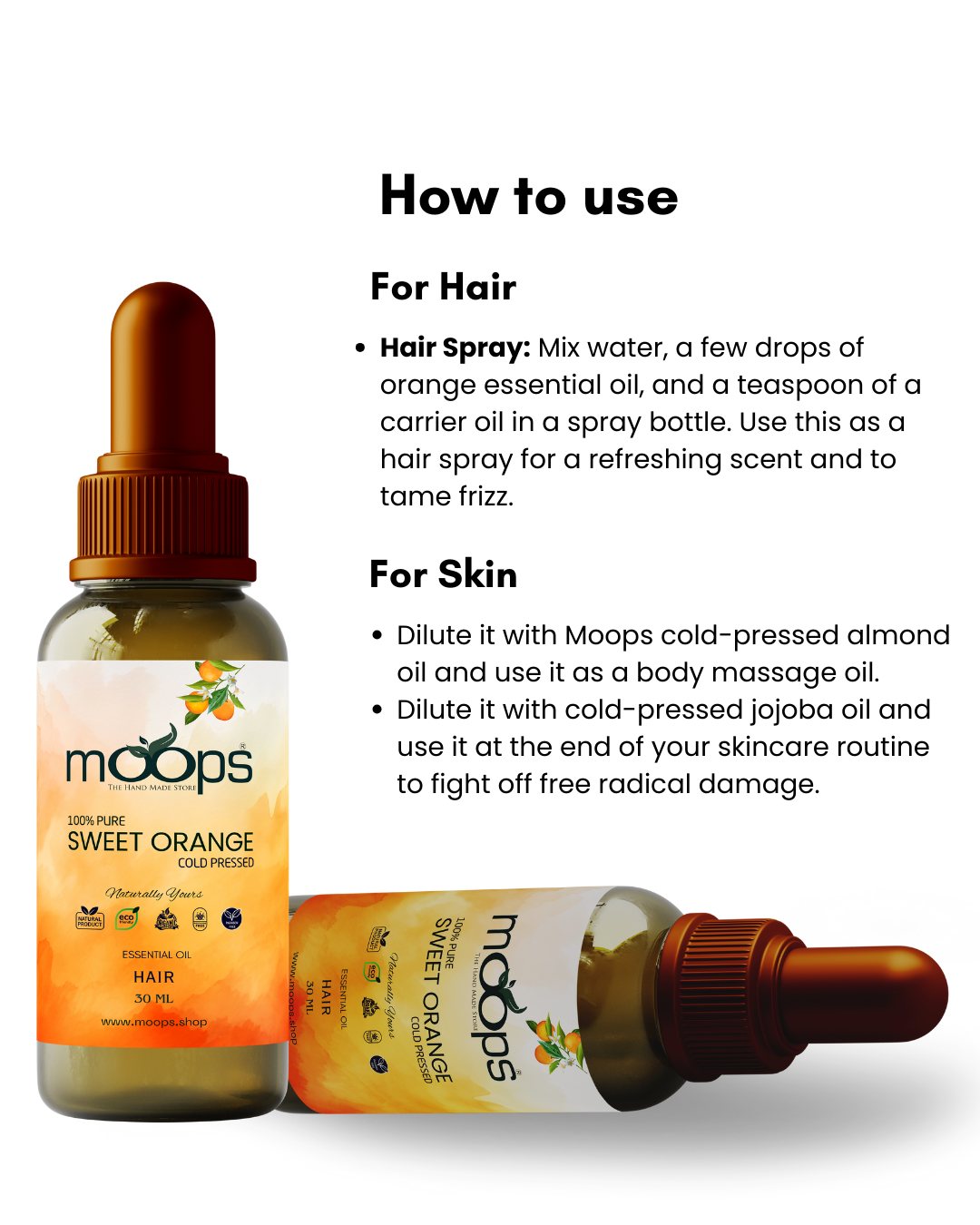 Moops Sweet Orange Essential Oil