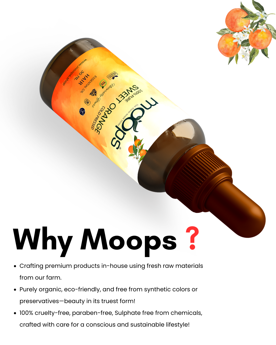 Moops Sweet Orange Oil