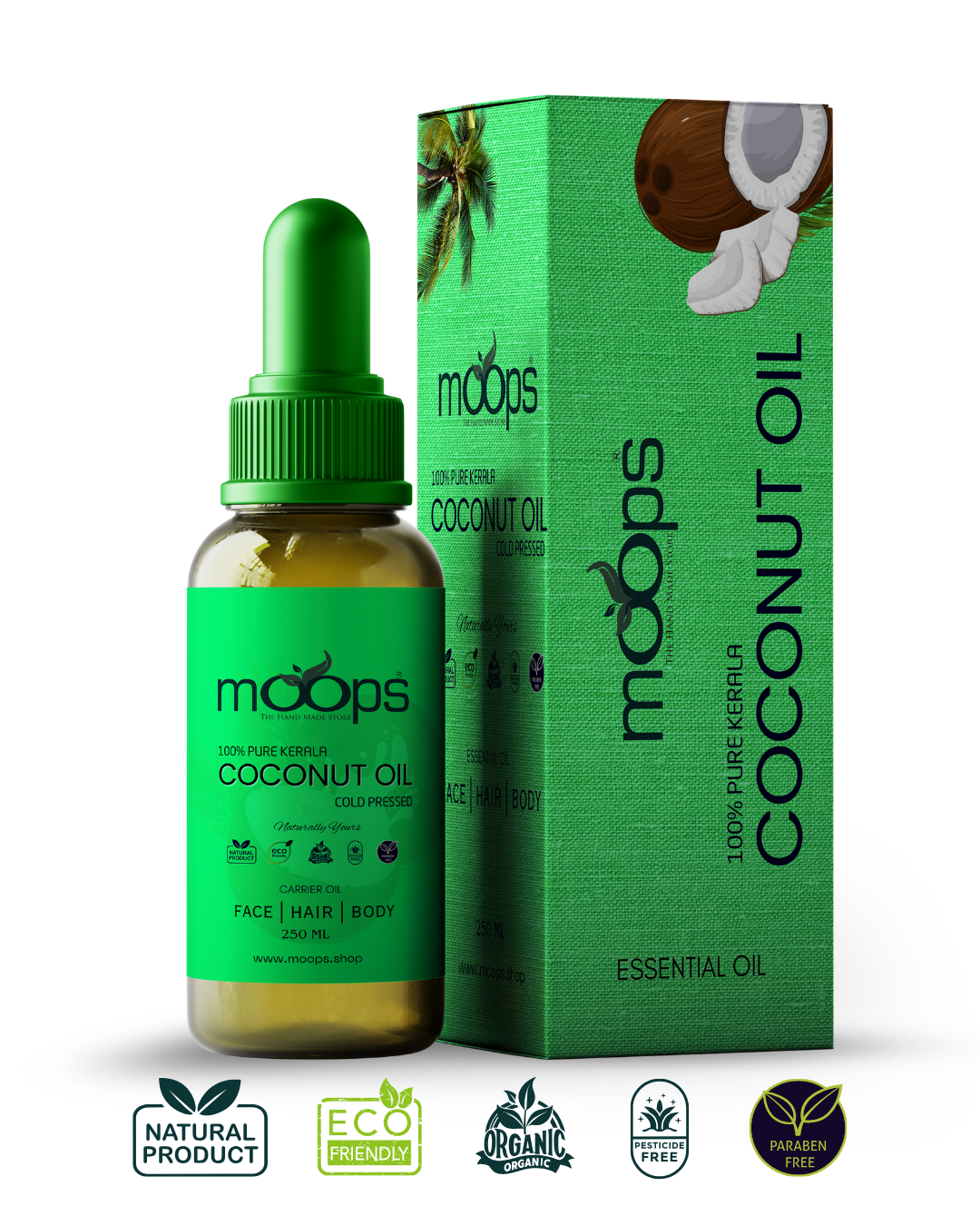 Moops Cold-Pressed Coconut Oil