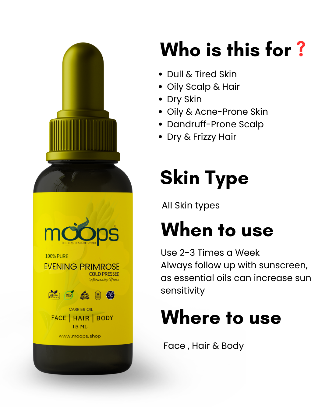Moops Evening Primrose Oil