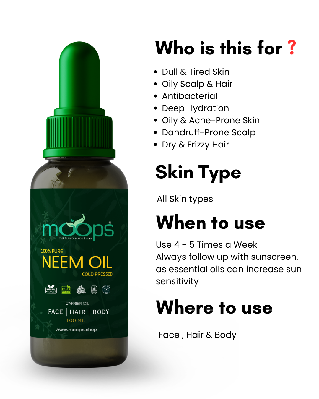 Moops Neem Oil