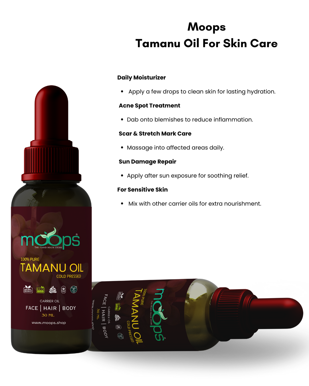 Moops Tamanu Oil