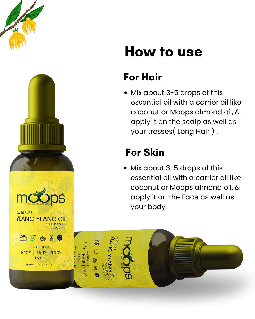 Moops Ylang Ylang Essential Oil