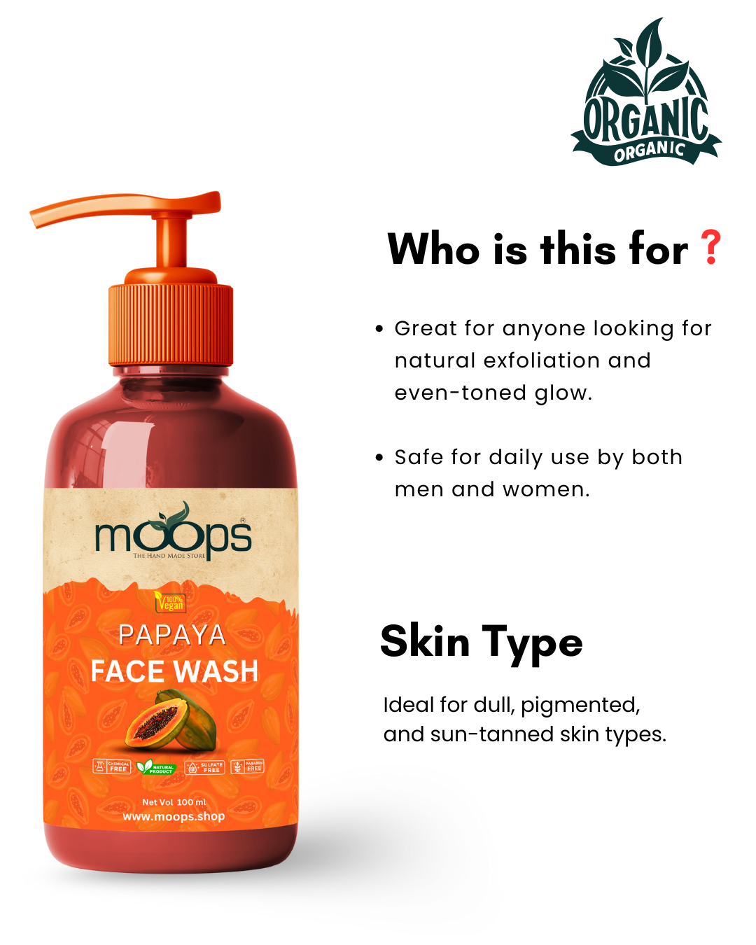 Moops Papaya Face Wash