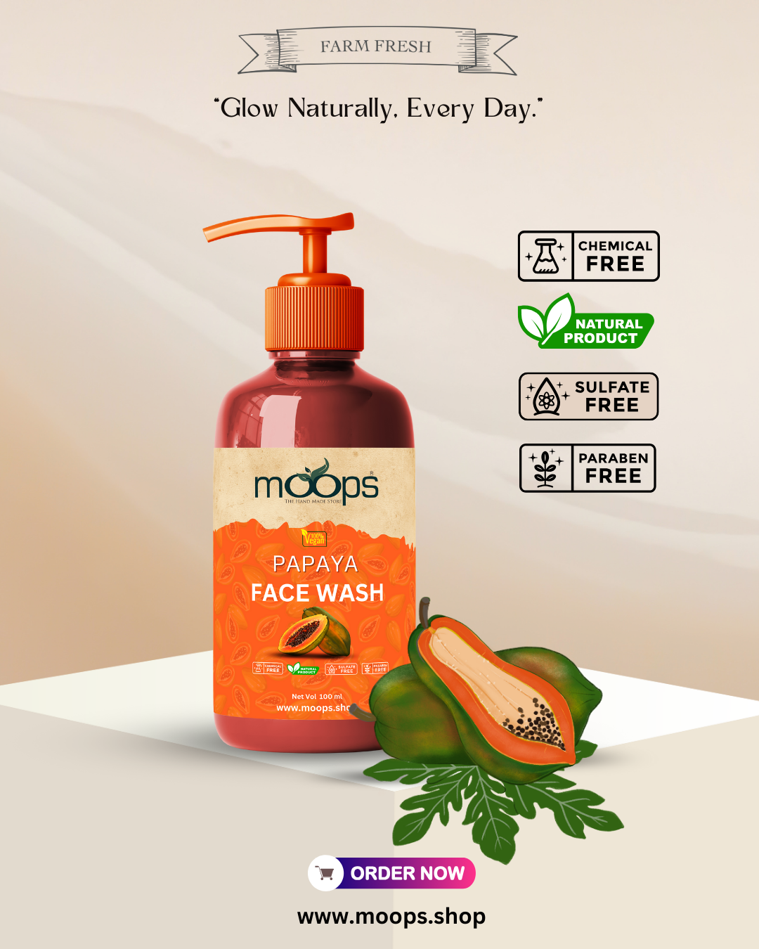 Moops Papaya Face Wash