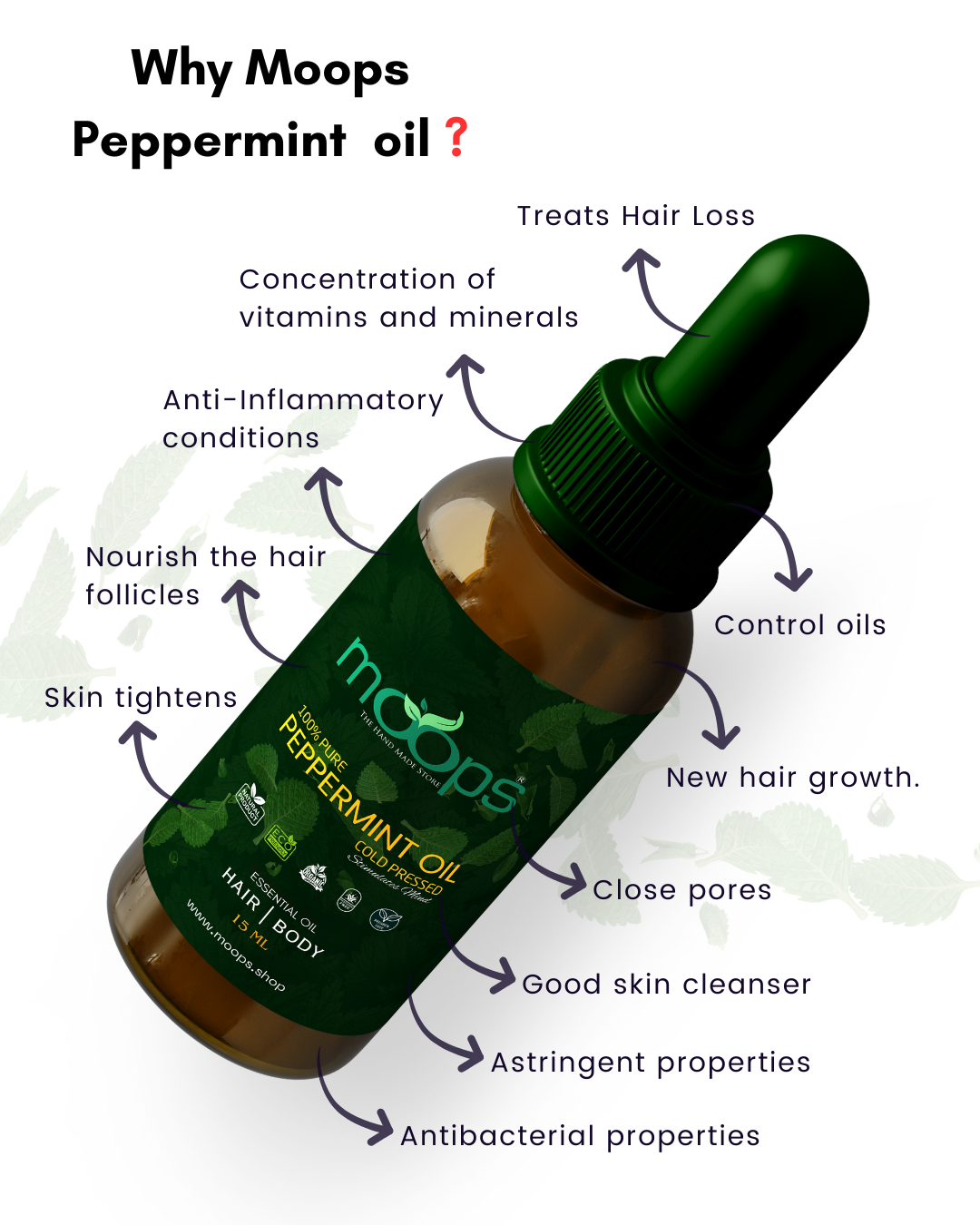 Moops Peppermint Essential Oil