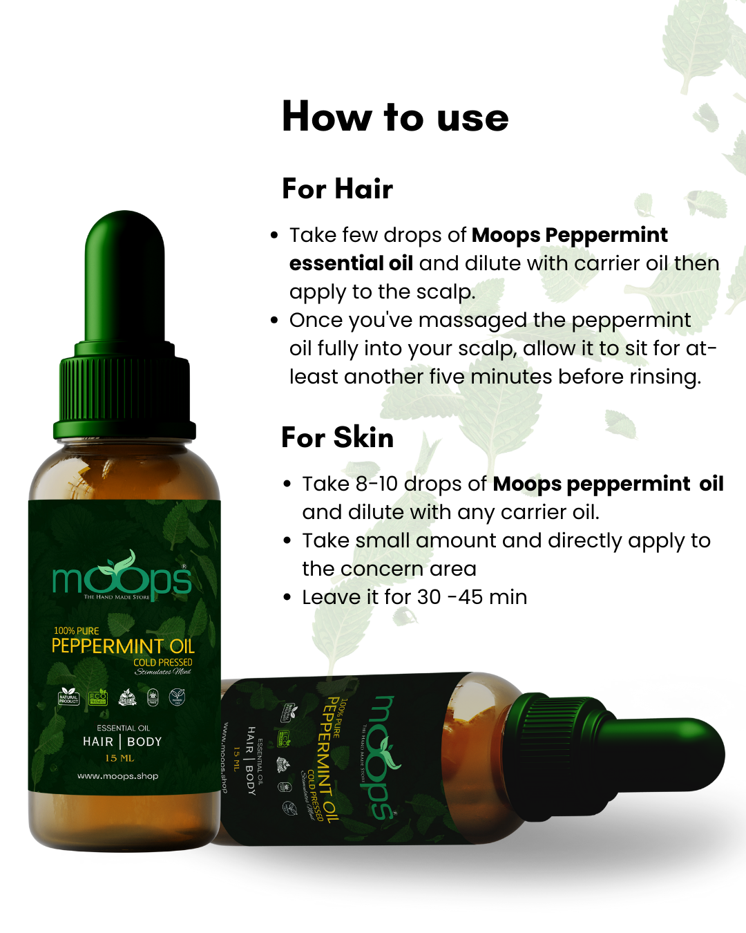 Moops Peppermint Oil