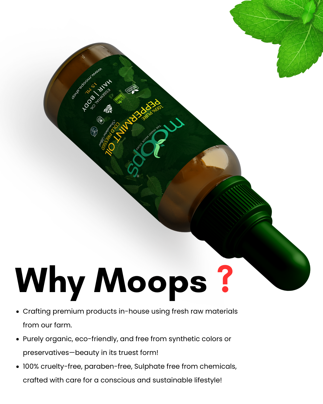 Moops Peppermint Oil