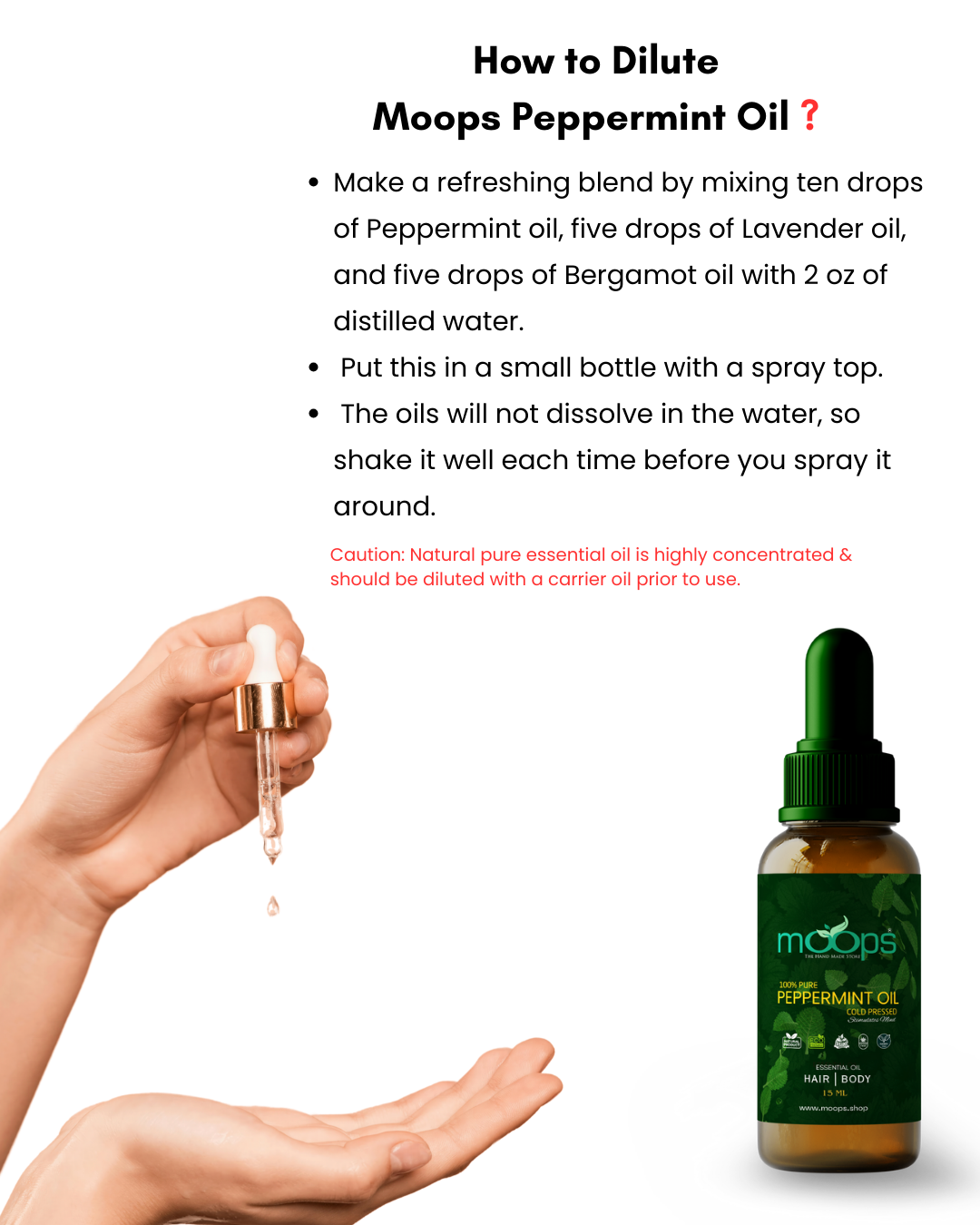 Moops Peppermint Essential Oil