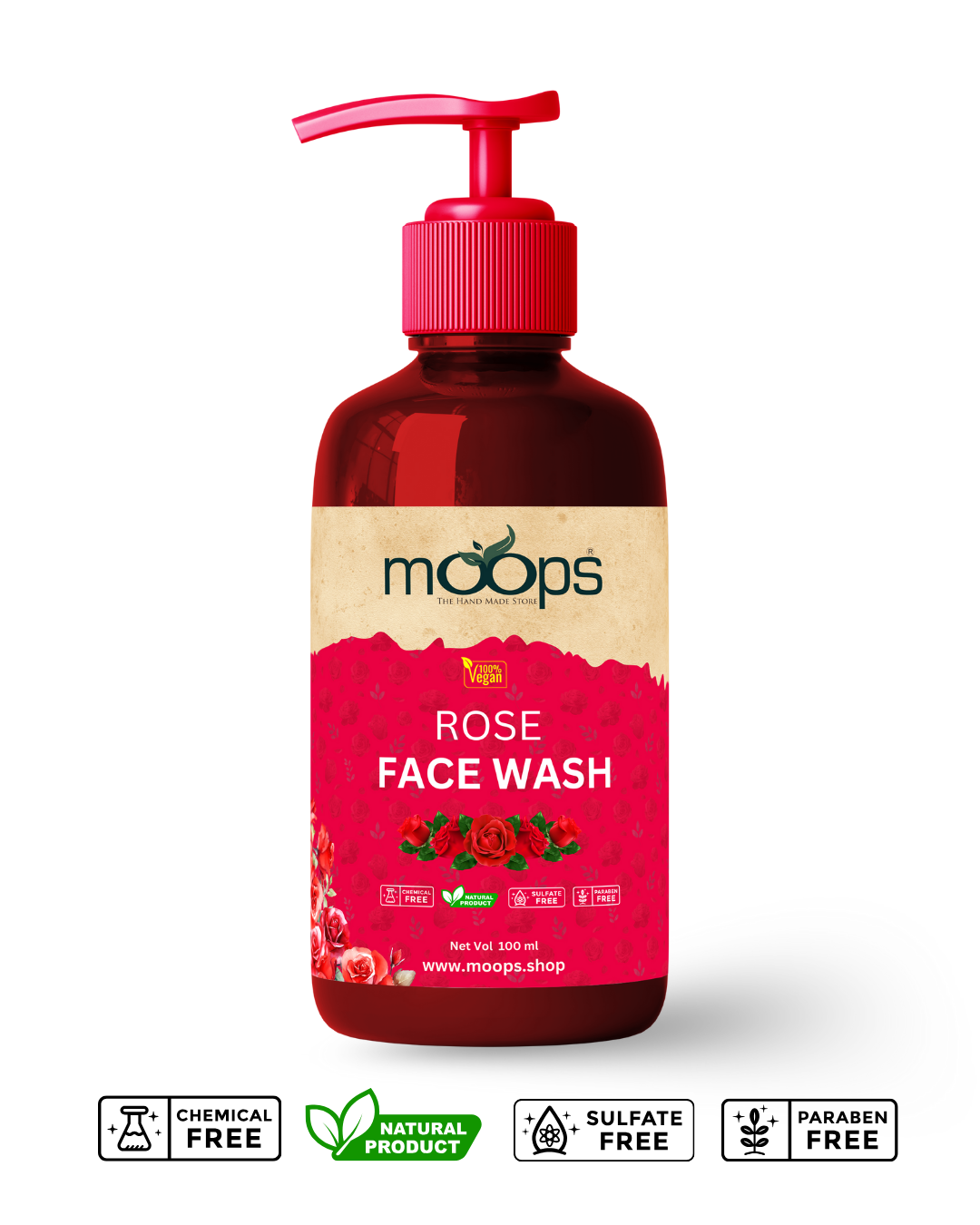 Moops Rose Face Wash