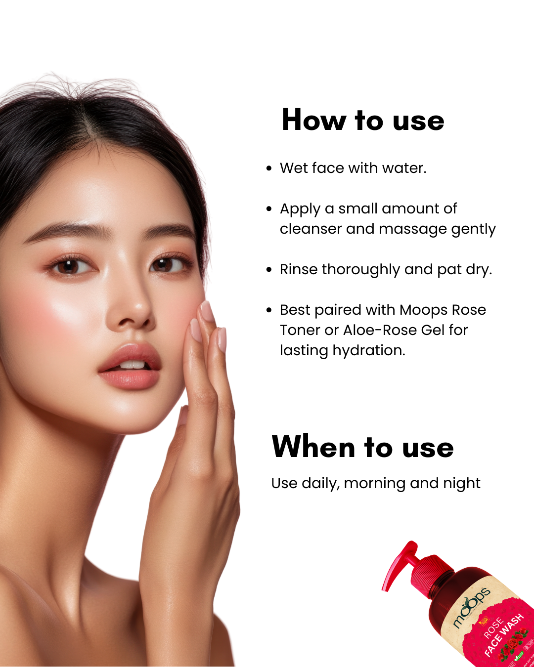 Moops Rose Face Wash