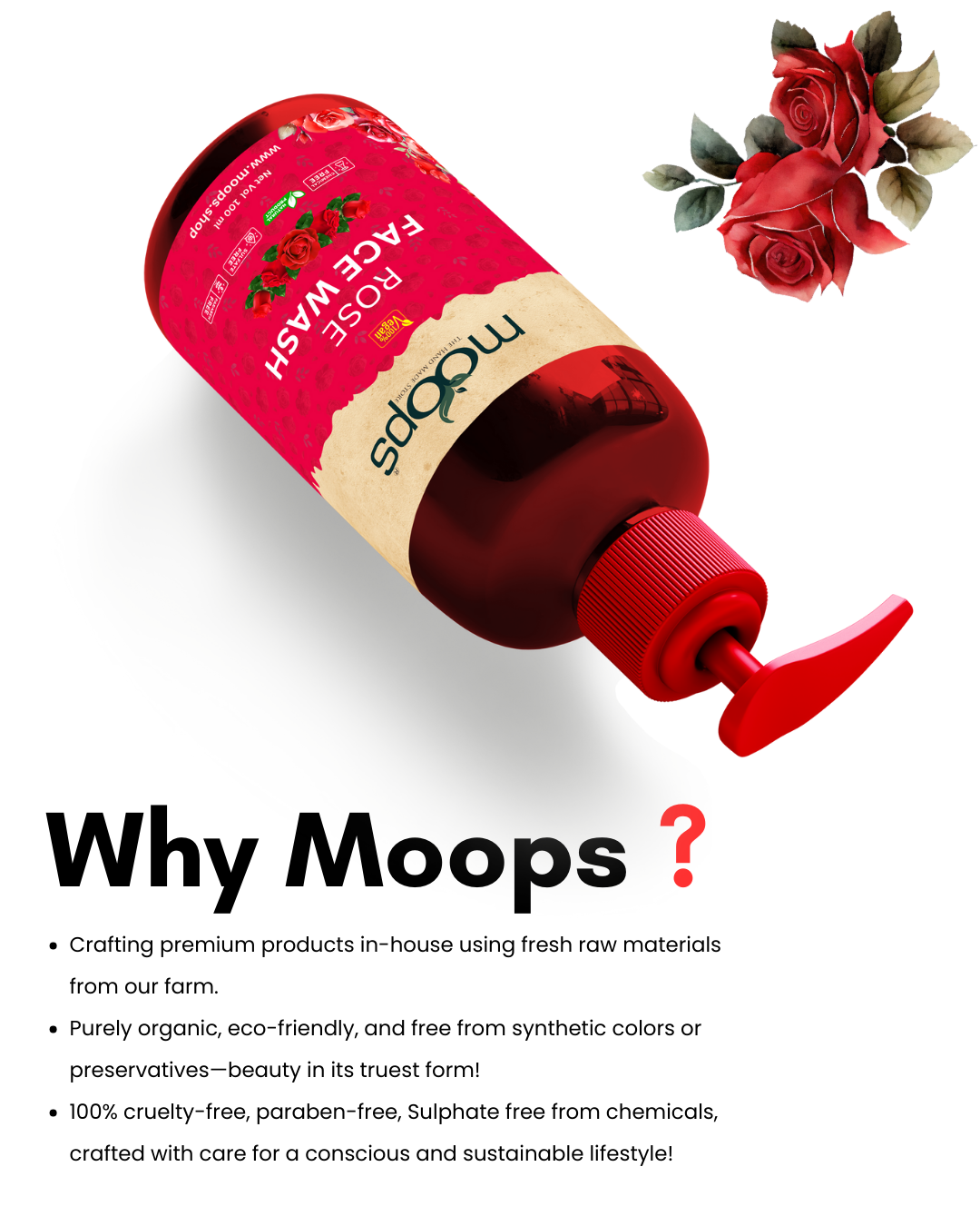 Moops Rose Face Wash