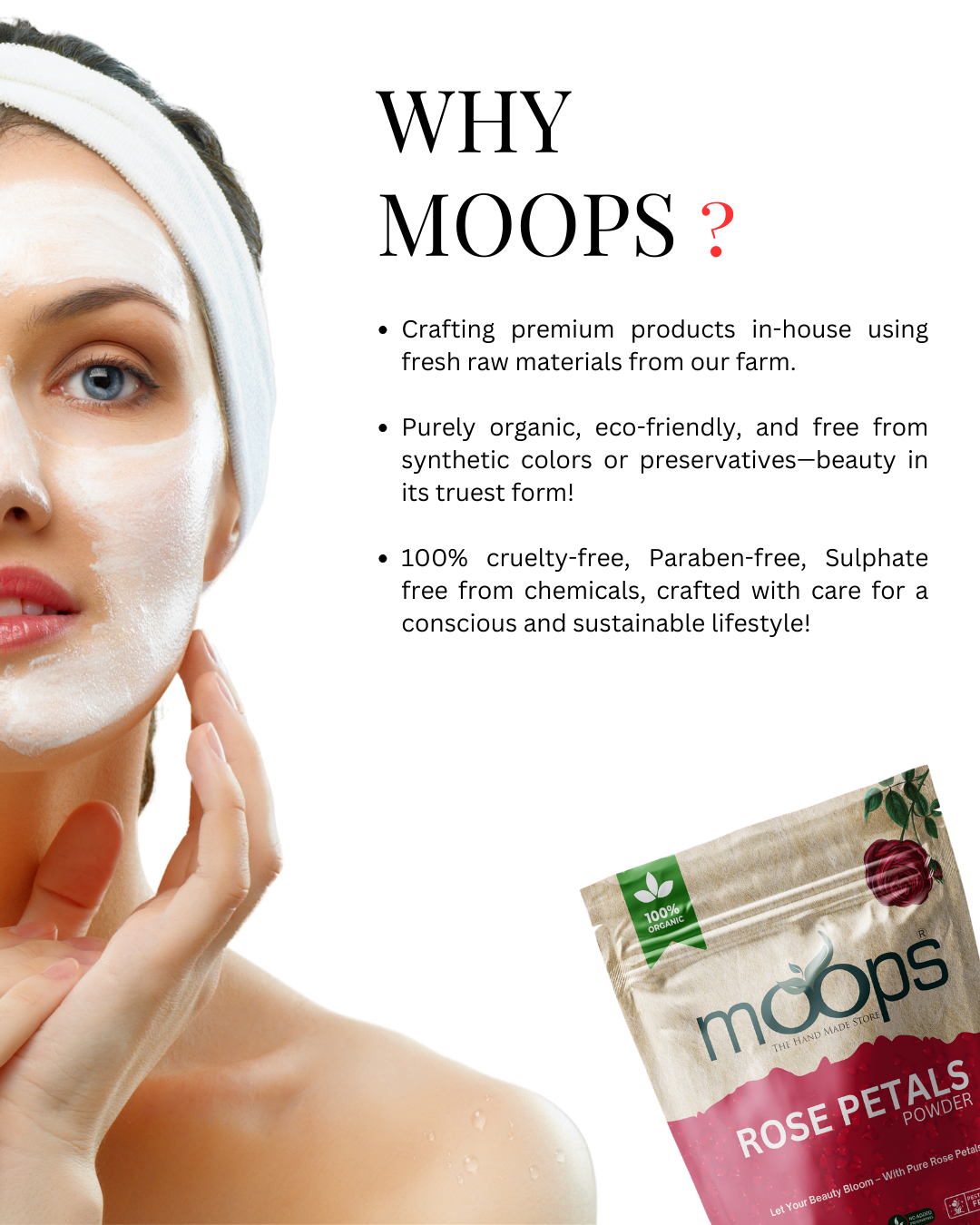 Moops Rose Petal Powder