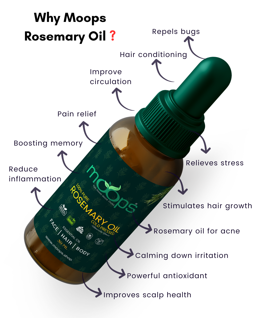 Moops Rosemary Oil