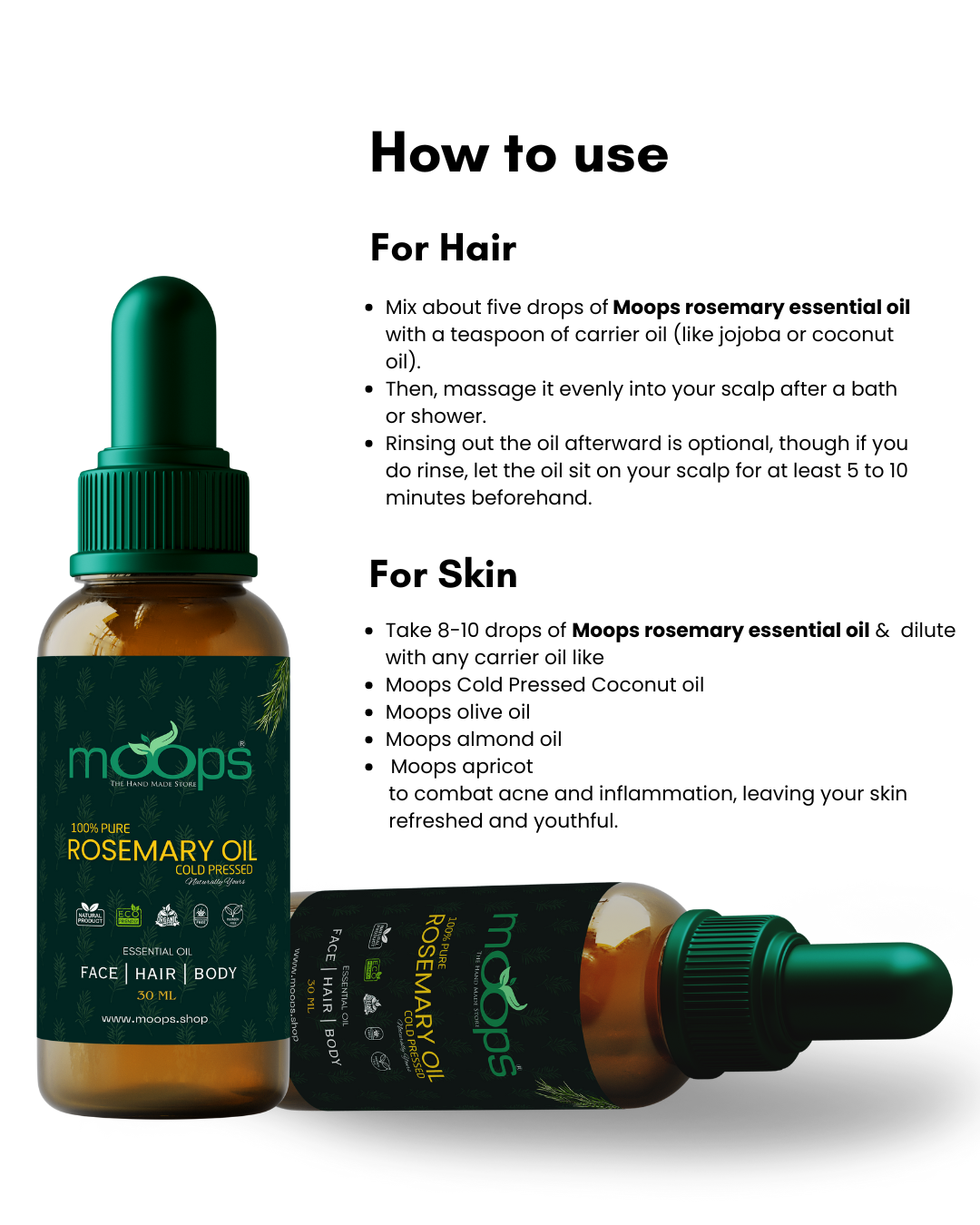 Moops Rosemary Oil