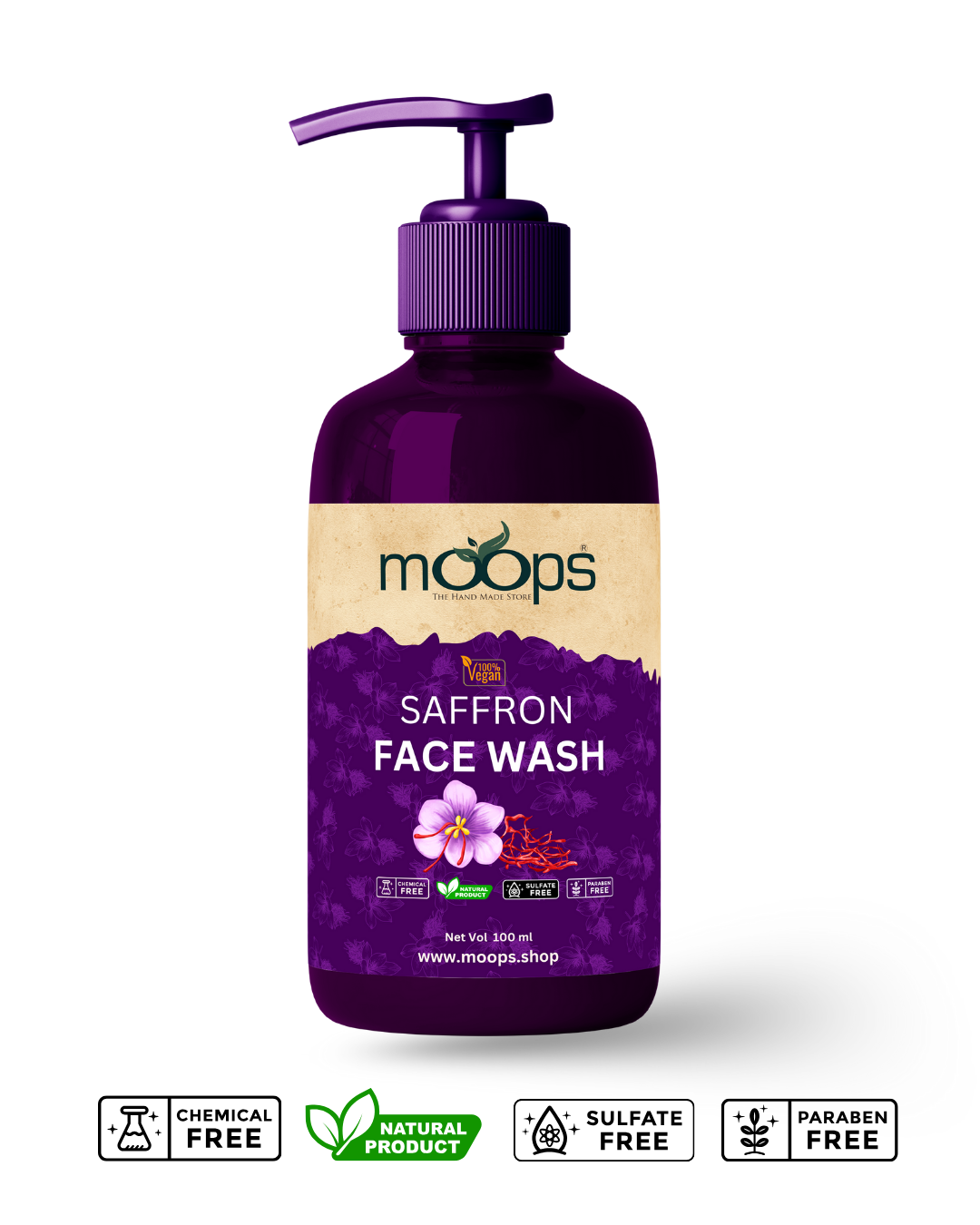 Moops Saffron Face Wash