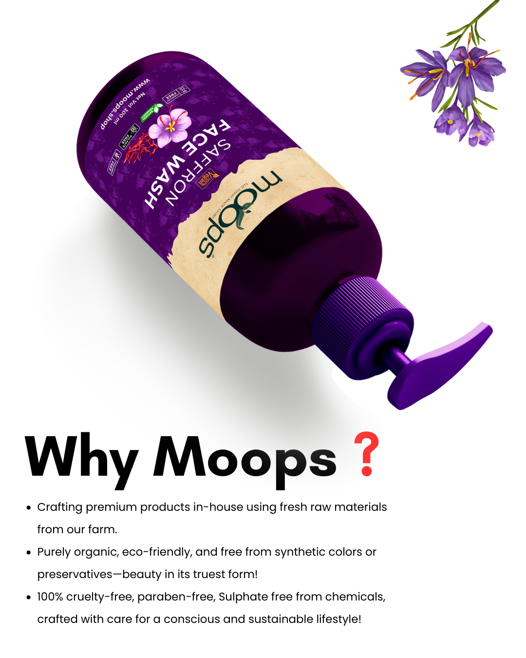 Moops Saffron Face Wash