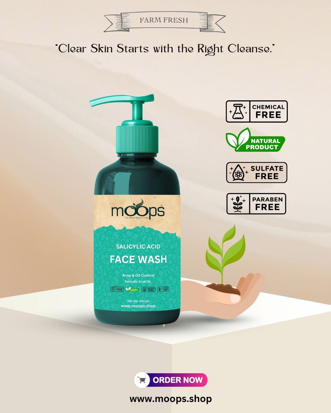 Moops Salicylic Acid Face Wash