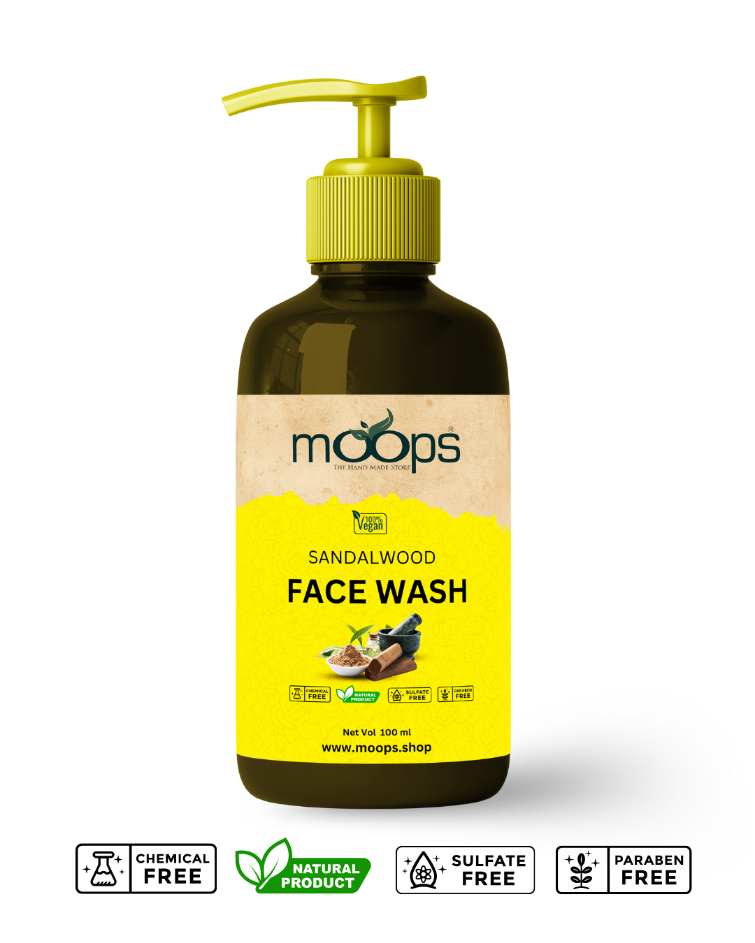 Moops Sandalwood Face Wash