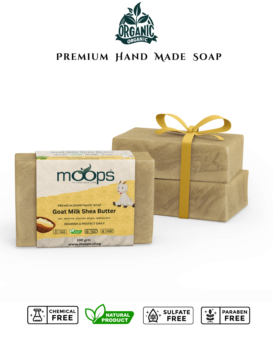 Moops Goat Milk Shea Butter Premium Handmade Soap