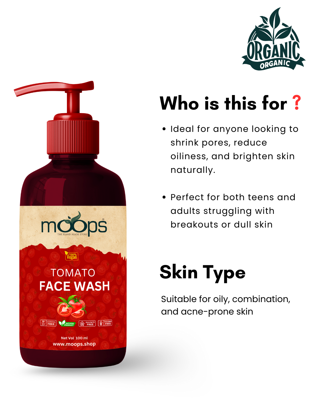 Moops Tomato Face Wash