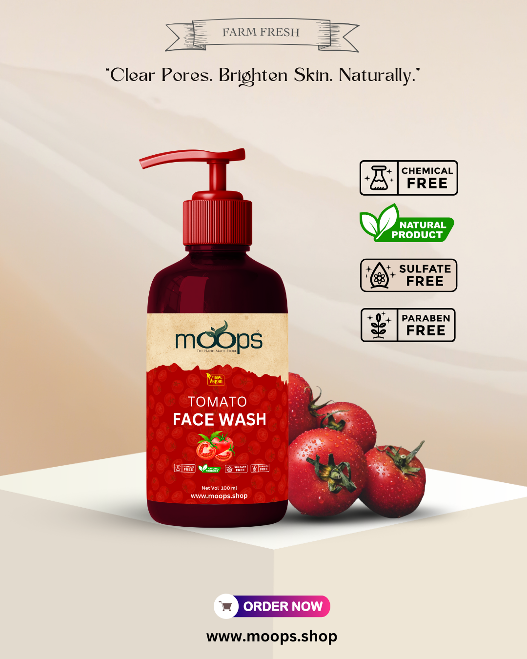 Moops Tomato Face Wash