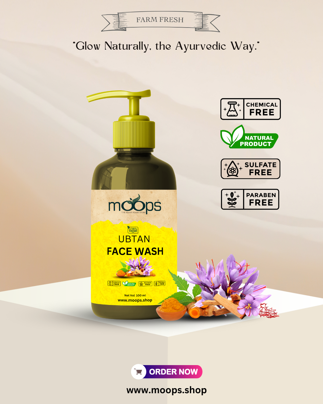 Moops Ubtan Face Wash