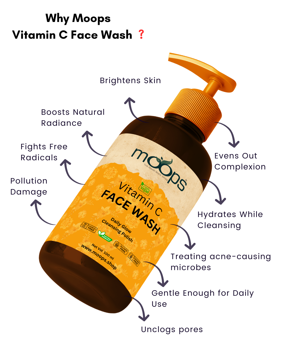 Moops Vitamin C Face Wash