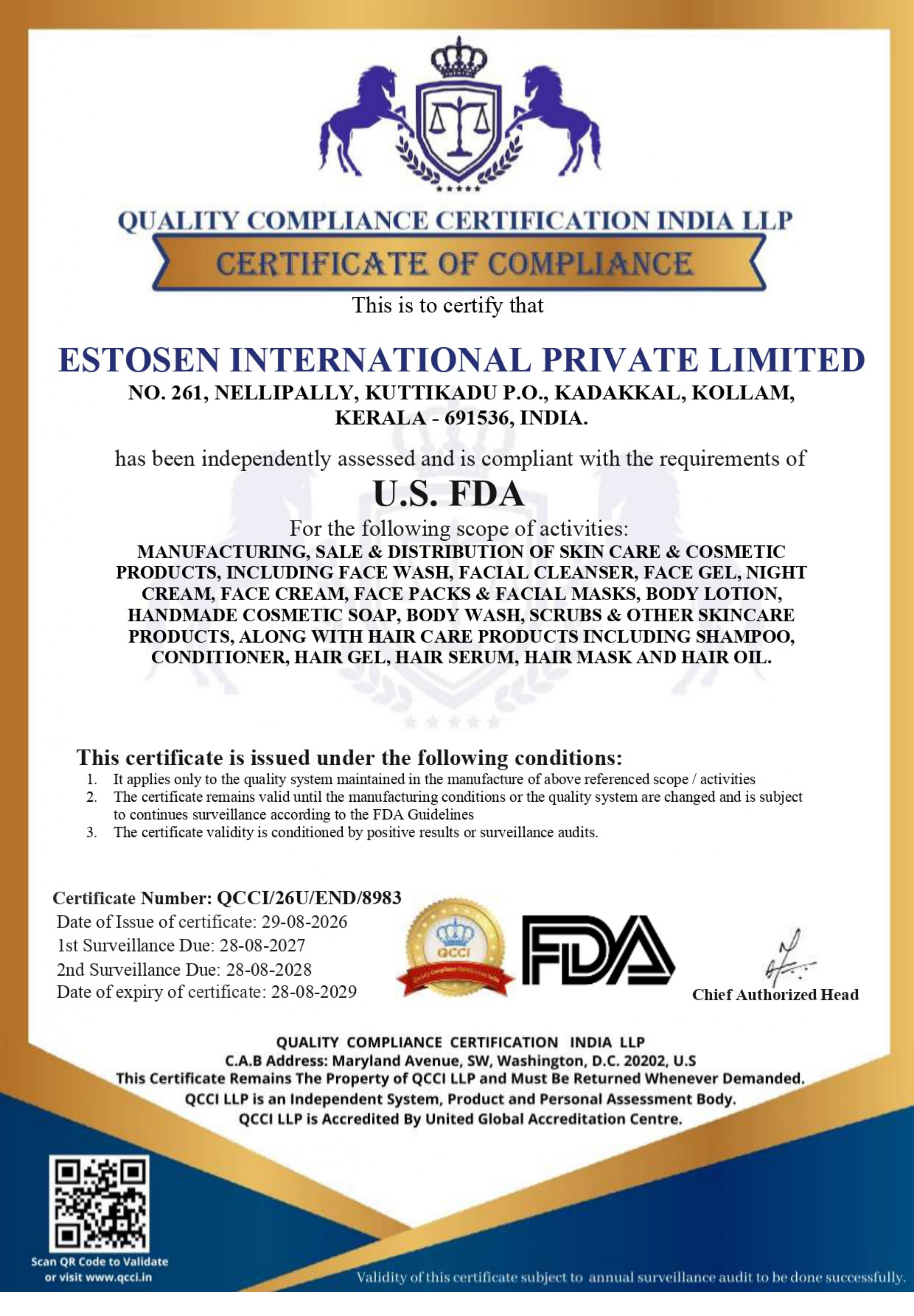 Committed to International Quality Standards